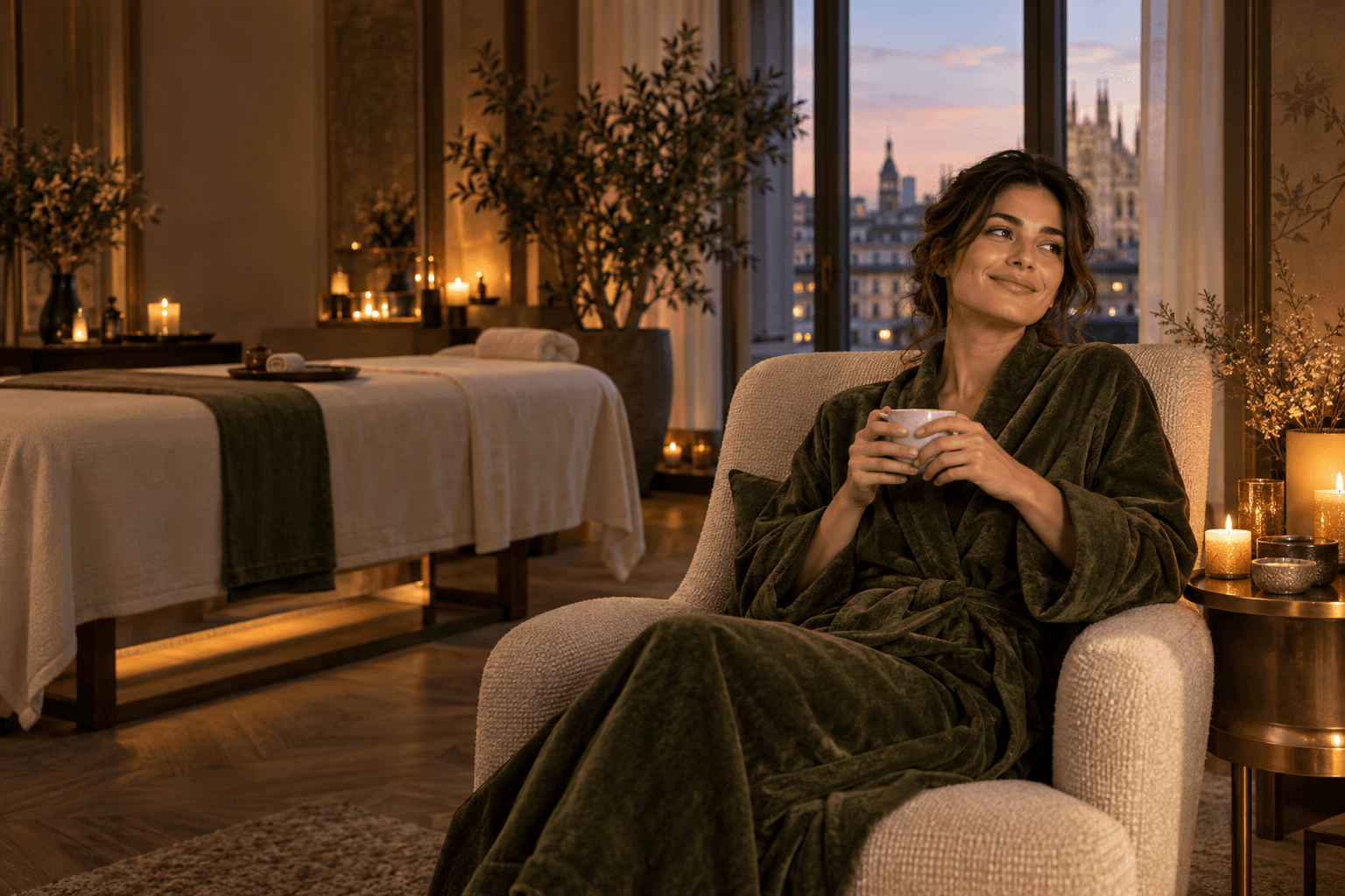 Cliente soddisfatta dopo un Candle Massage a Milano